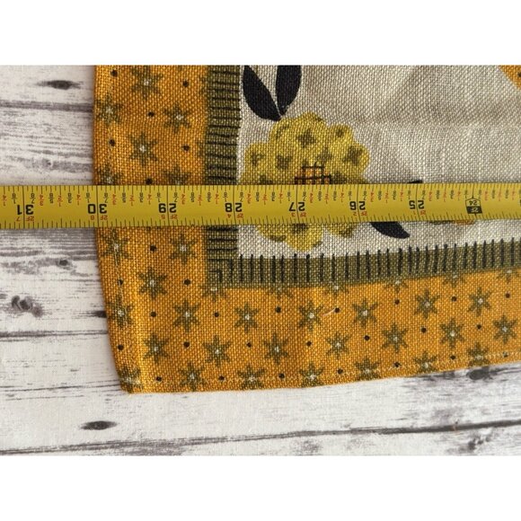 NEW Vintage MCM 60s Linen Tea Kitchen Towels Rooster Chicken PAIR - Picture 7 of 7